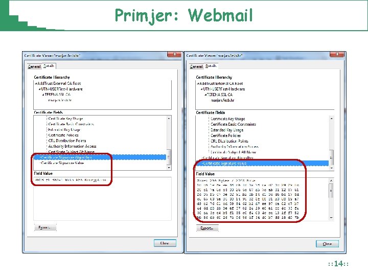 Primjer: Webmail : : 14: : 
