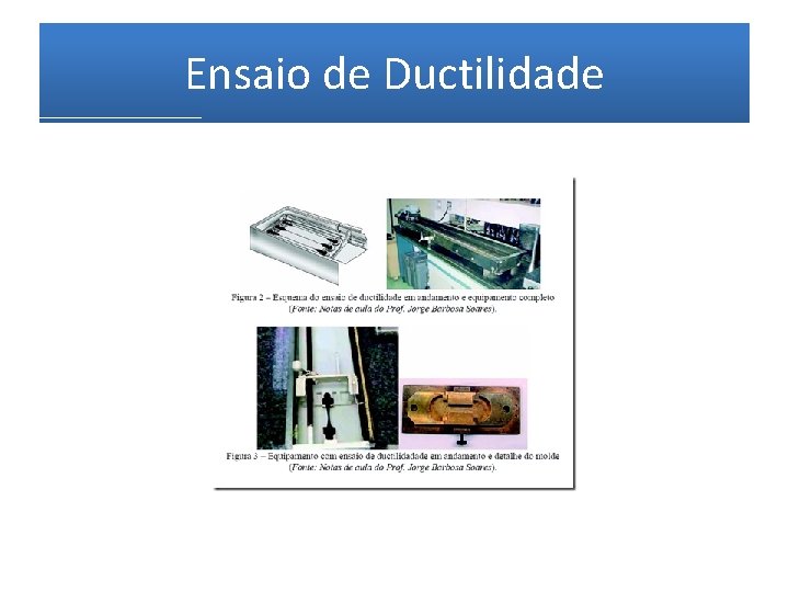 Ensaio de Ductilidade 