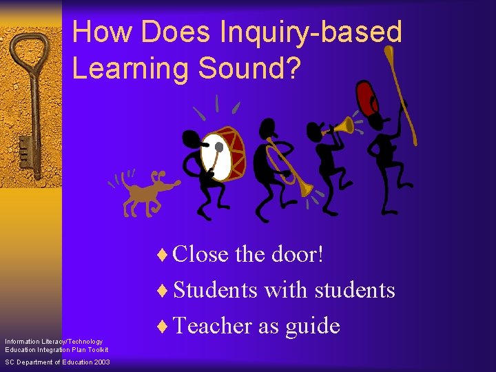 How Does Inquiry-based Learning Sound? ¨ Close the door! ¨ Students with students Information