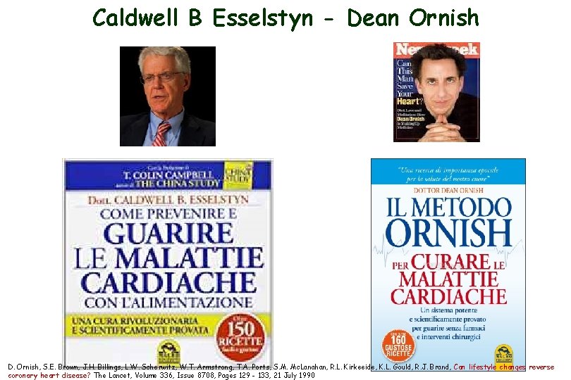 Caldwell B Esselstyn - Dean Ornish 28 D. Ornish, S. E. Brown, J. H.