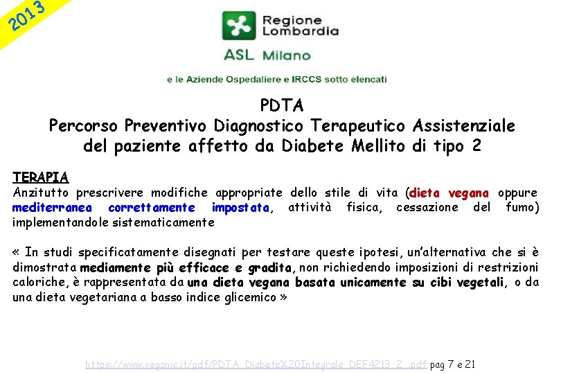 2 3 1 0 PDTA Percorso Preventivo Diagnostico Terapeutico Assistenziale del paziente affetto da