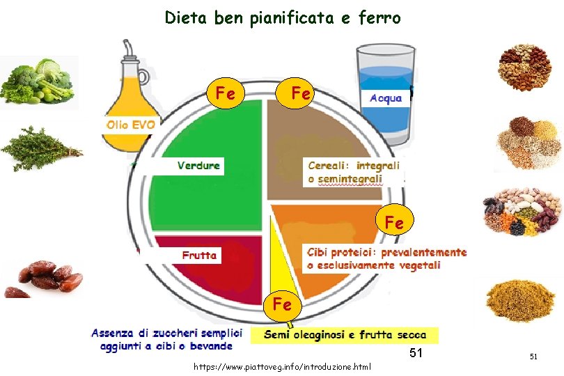 Dieta ben pianificata e ferro Fe Fe 51 https: //www. piattoveg. info/introduzione. html 51