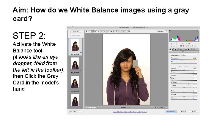Aim: How do we White Balance images using a gray card? STEP 2: Activate