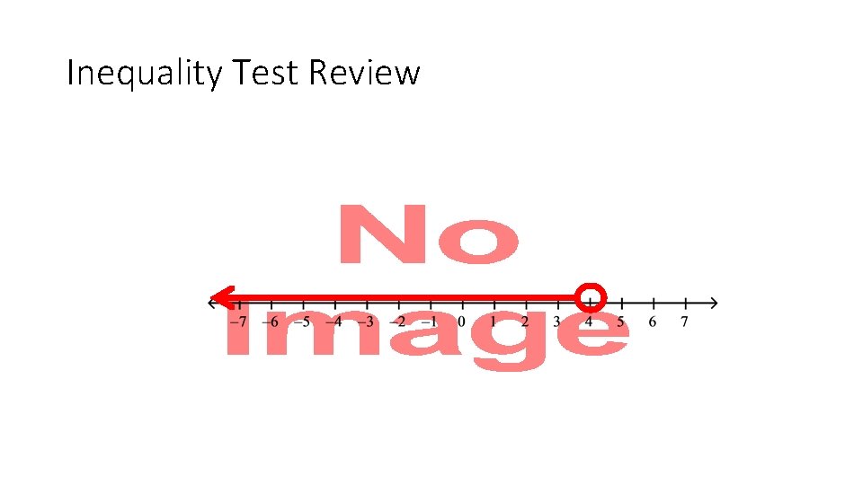 Inequality Test Review • 