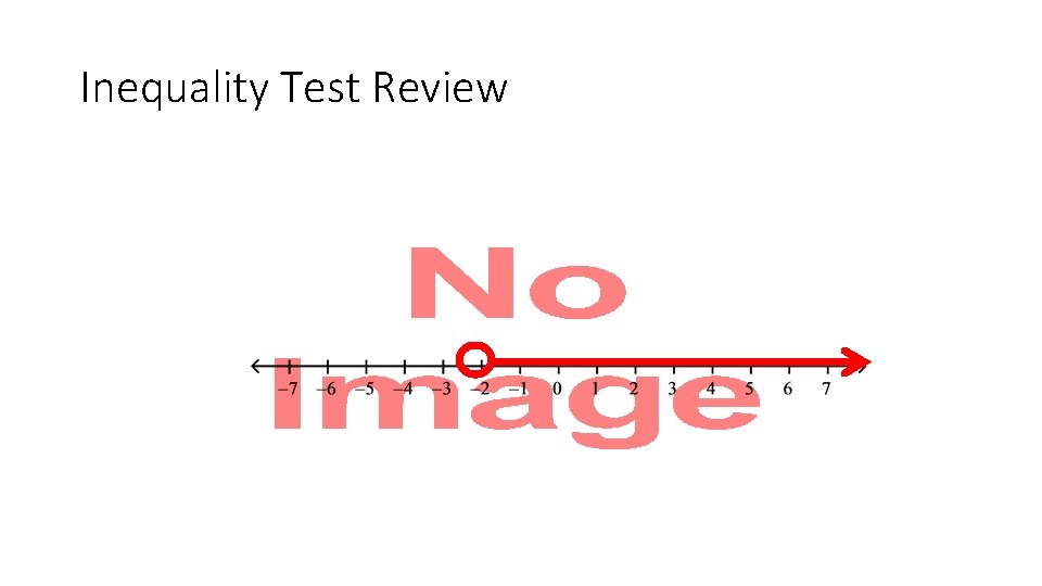 Inequality Test Review • 