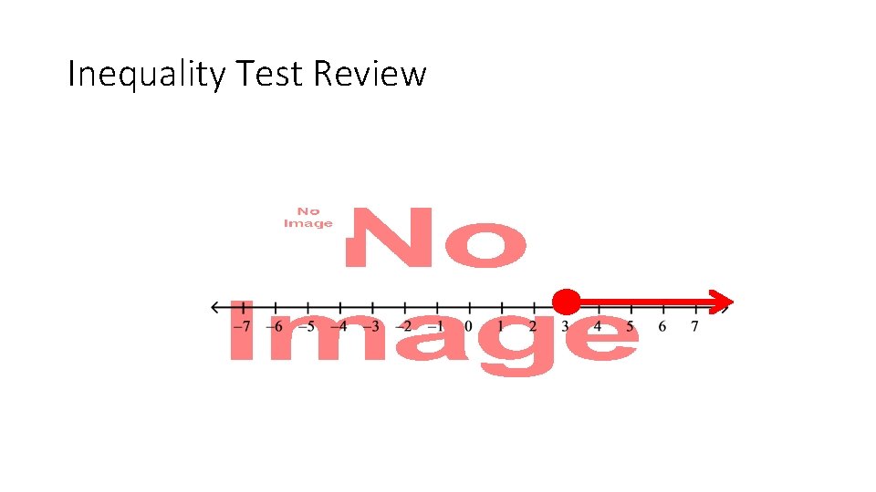 Inequality Test Review • 