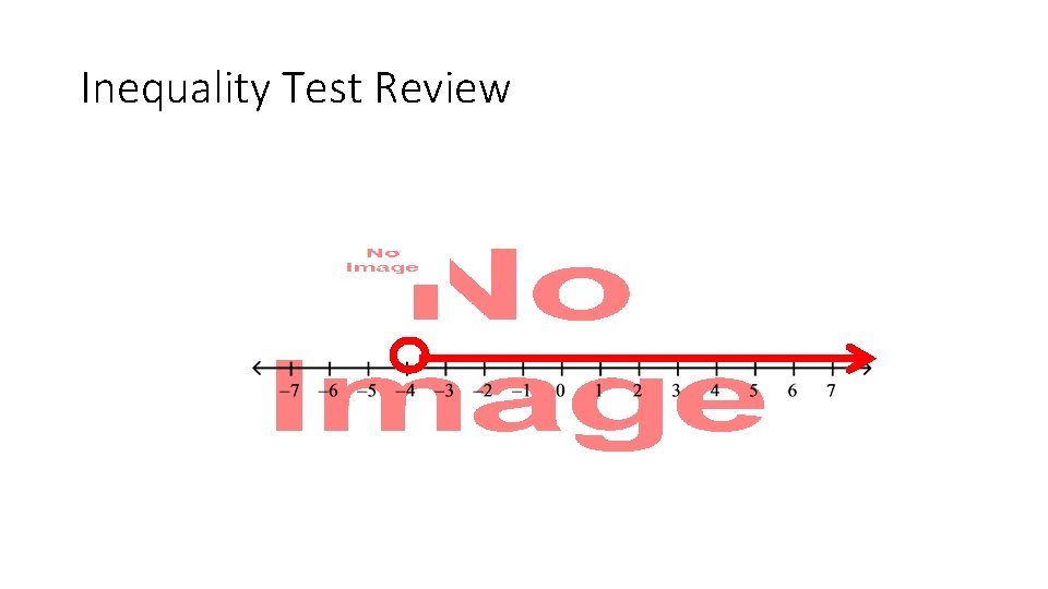 Inequality Test Review • 