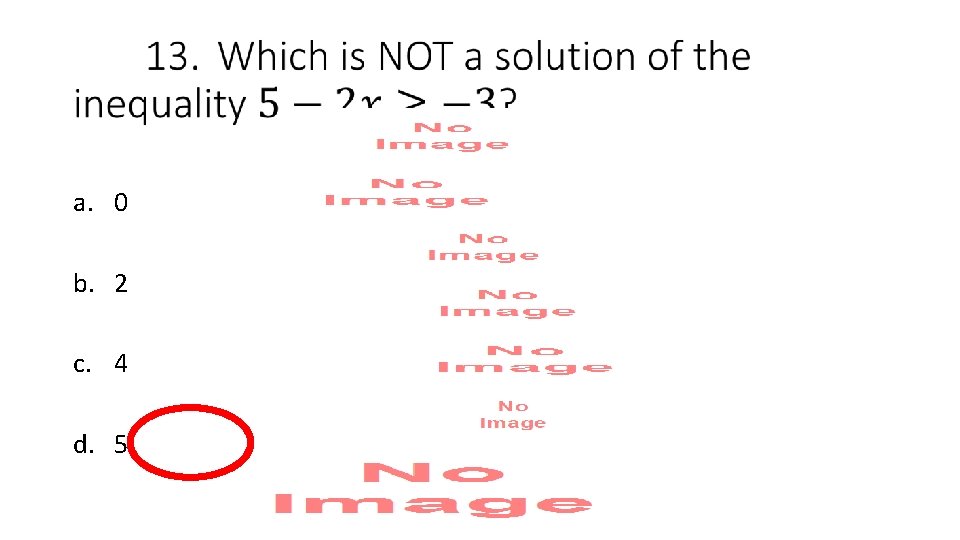  a. 0 b. 2 c. 4 d. 5 