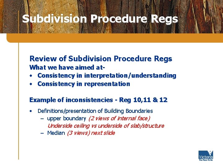 Subdivision Procedure Regs Review of Subdivision Procedure Regs What we have aimed at •