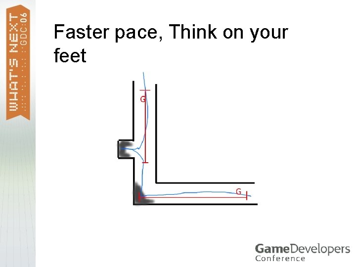 Faster pace, Think on your feet 