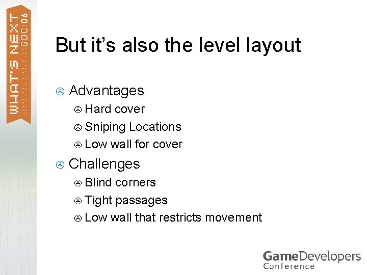 But it’s also the level layout > Advantages Hard cover > Sniping Locations >