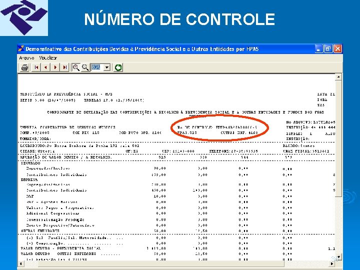 NÚMERO DE CONTROLE 35 