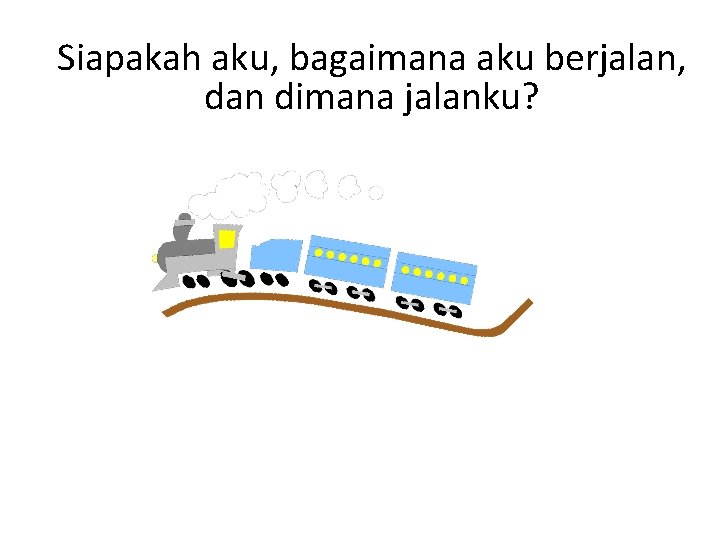 Siapakah aku, bagaimana aku berjalan, dan dimana jalanku? 