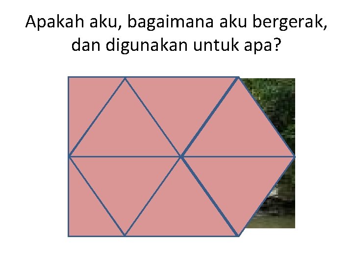 Apakah aku, bagaimana aku bergerak, dan digunakan untuk apa? 