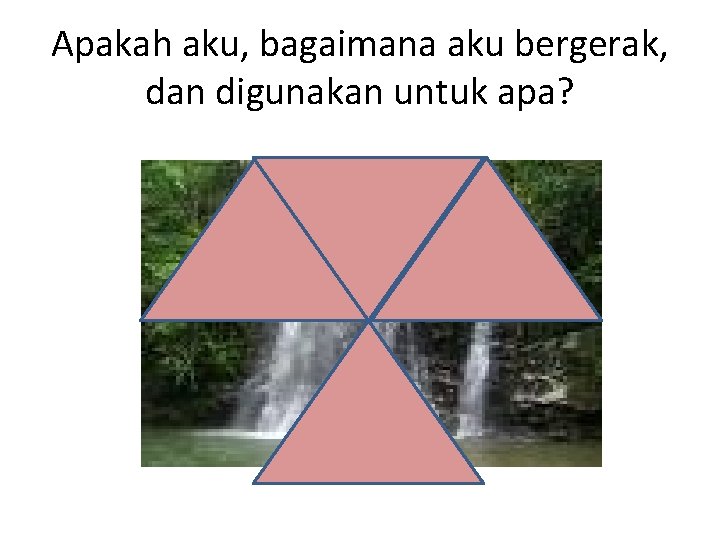 Apakah aku, bagaimana aku bergerak, dan digunakan untuk apa? 
