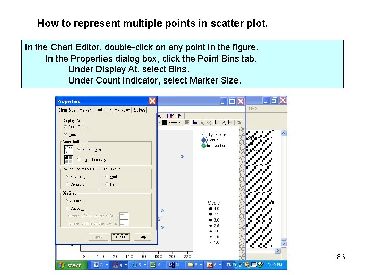 How to represent multiple points in scatter plot. In the Chart Editor, double-click on