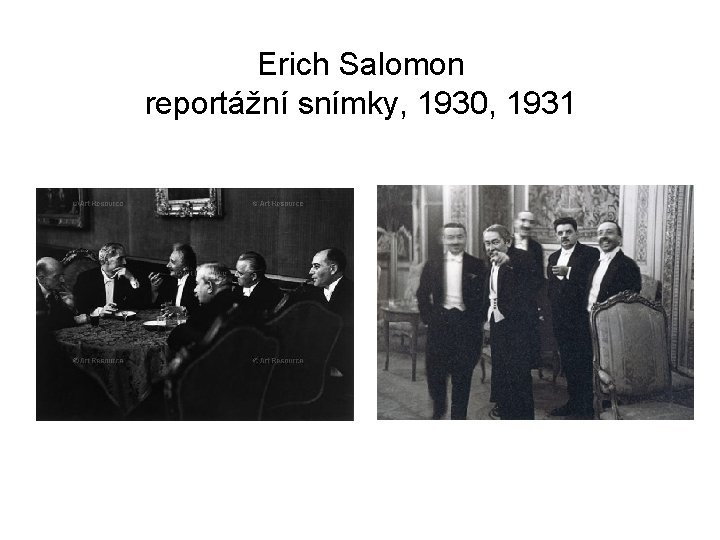 Erich Salomon reportážní snímky, 1930, 1931 Erich Salomon reportážní snímky, 1930, 1931