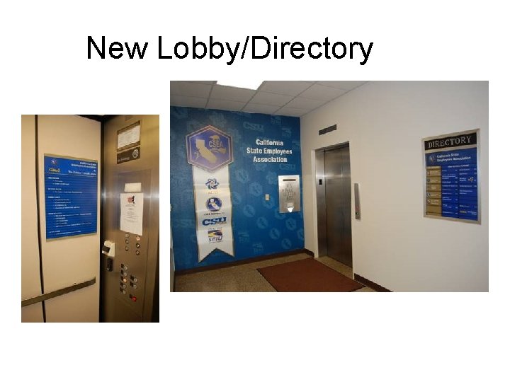 New Lobby/Directory 