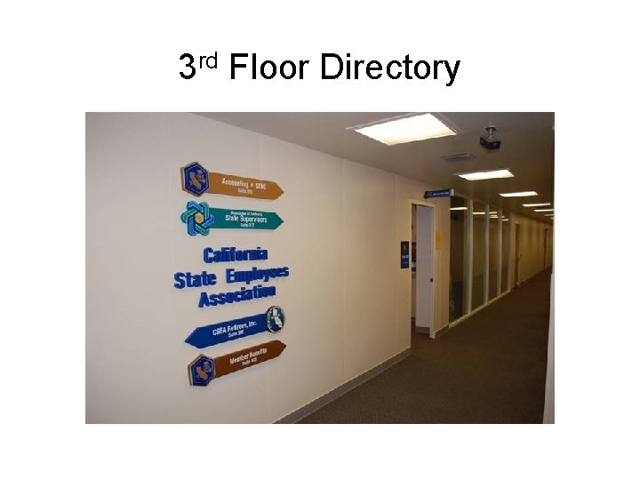 3 rd Floor Directory 