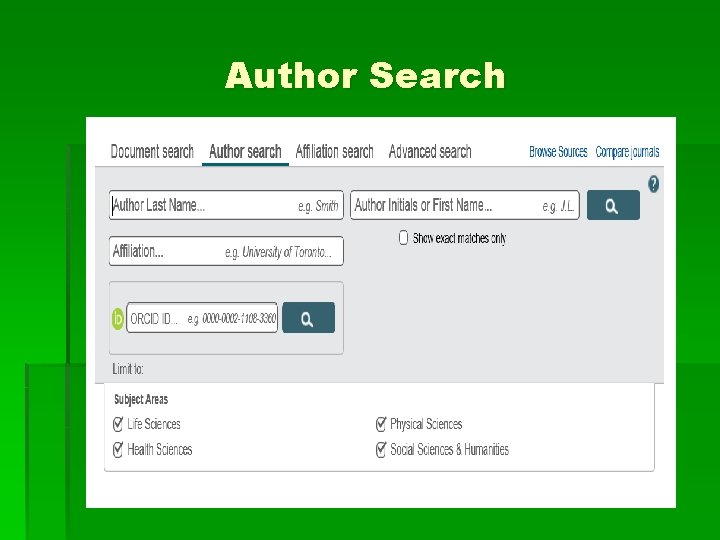 Author Search 