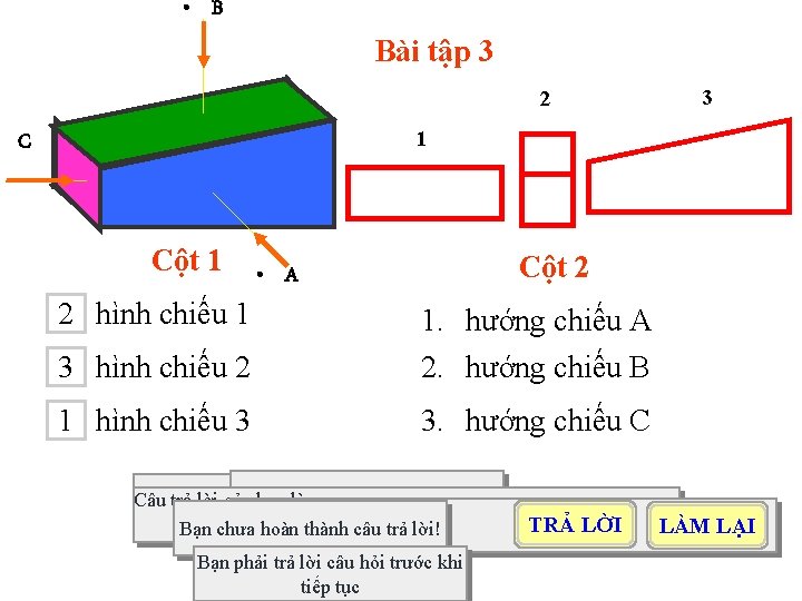  • B Bài tập 3 2 3 1 C Cột 1 2 hình