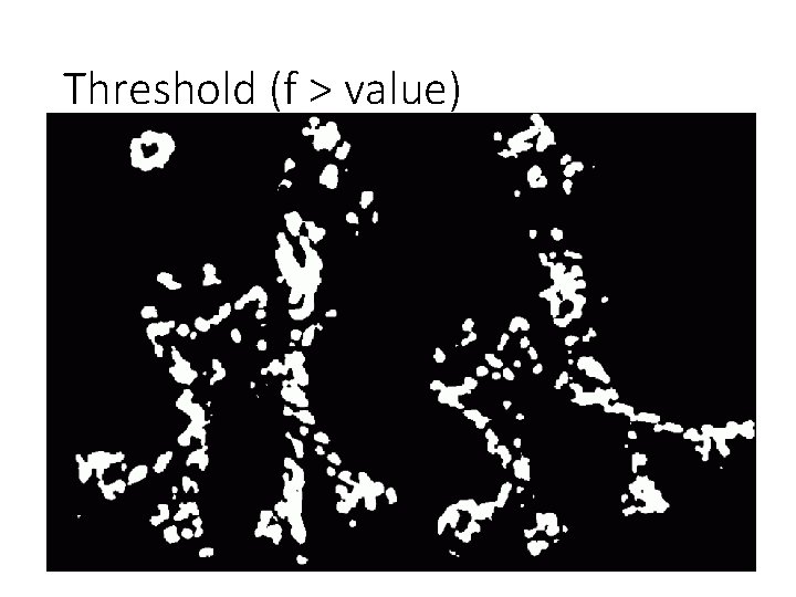 Threshold (f > value) 