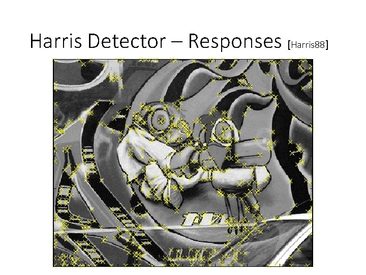 Harris Detector – Responses [Harris 88] 