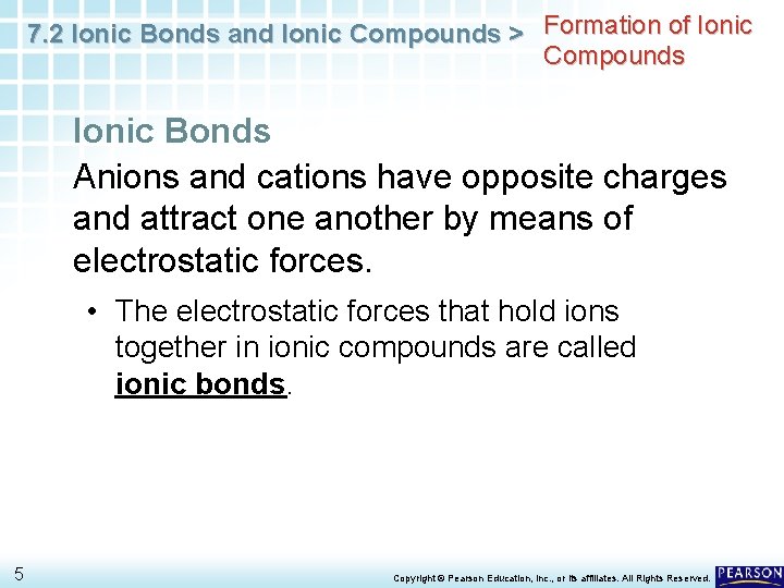 7. 2 Ionic Bonds and Ionic Compounds > Formation of Ionic Compounds Ionic Bonds
