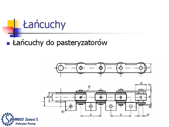 Łańcuchy n Łańcuchy do pasteryzatorów 