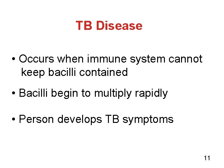 Fundamentals of Tuberculosis TB 1 TB in the