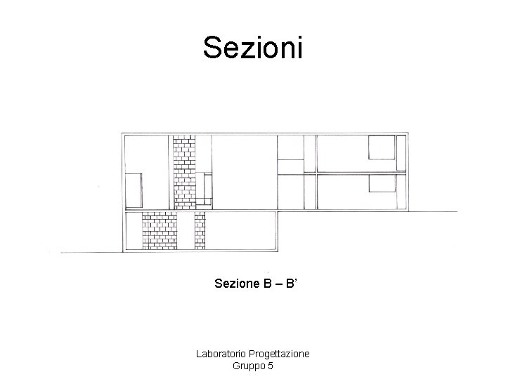 Sezioni Sezione B – B’ Laboratorio Progettazione Gruppo 5 