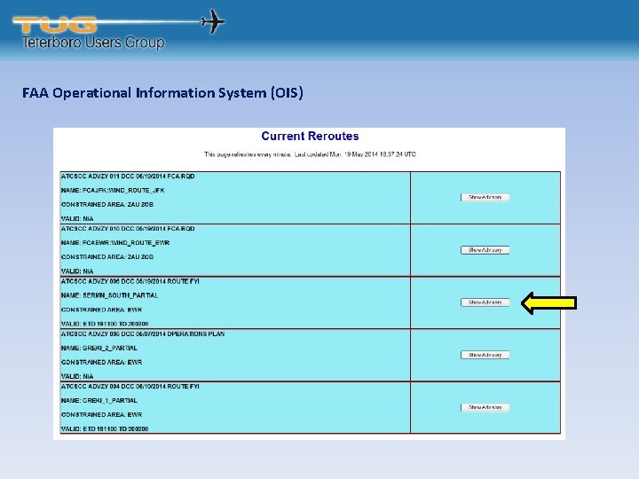 FAA Operational Information System (OIS) 