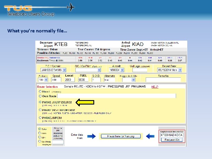What you’re normally file… 