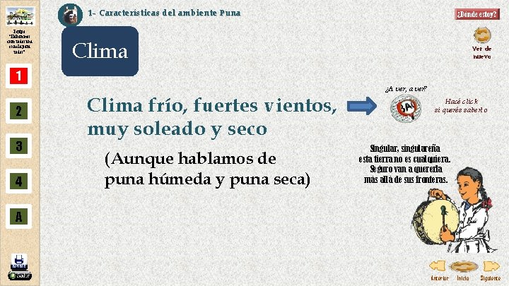 1 - Características del ambiente Puna Equipo “Elaboremos entre todos una escuela para todos”