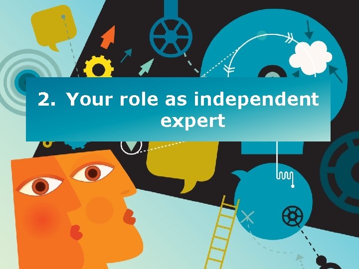 2. Your role as independent expert 