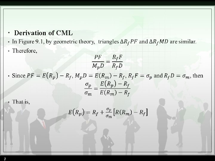  • 7 Derivation of CML 