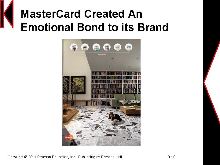 Master. Card Created An Emotional Bond to its Brand Copyright © 2011 Pearson Education,