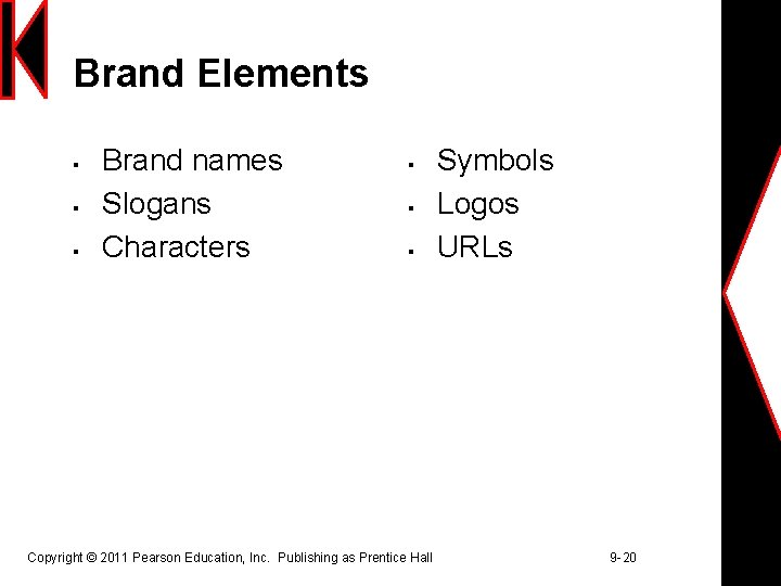 Brand Elements § § § Brand names Slogans Characters § § § Copyright ©