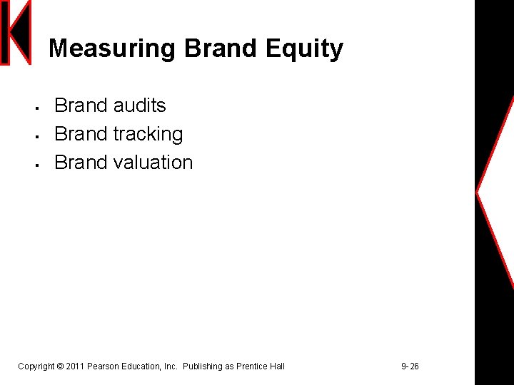 Measuring Brand Equity § § § Brand audits Brand tracking Brand valuation Copyright ©