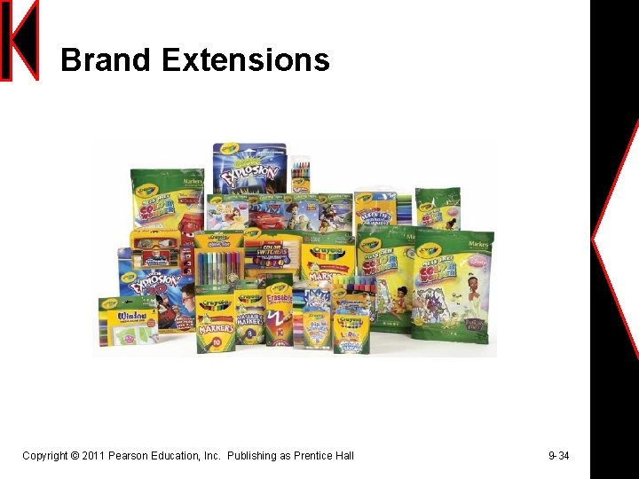 Brand Extensions Copyright © 2011 Pearson Education, Inc. Publishing as Prentice Hall 9 -34