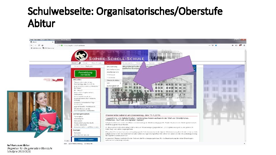 Schulwebseite: Organisatorisches/Oberstufe Abitur 