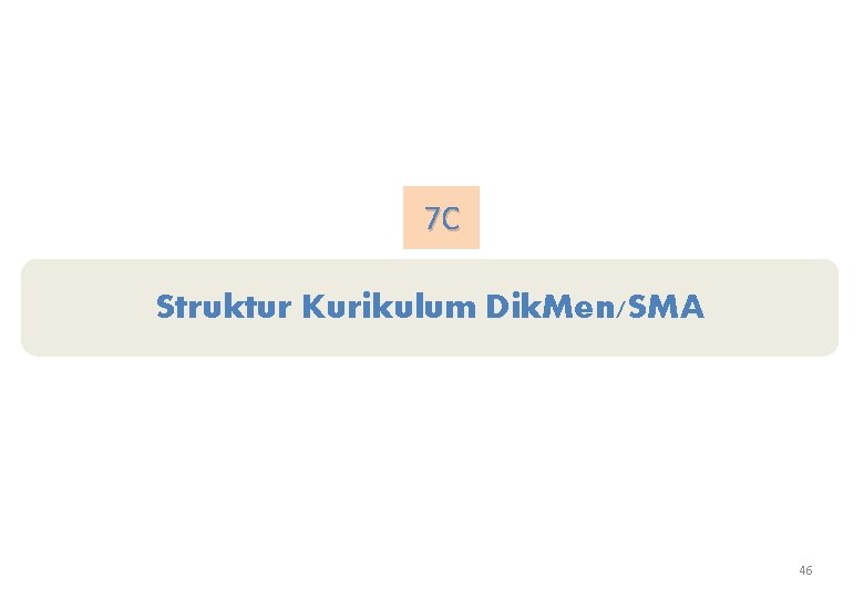 7 C Struktur Kurikulum Dik. Men/SMA 46 