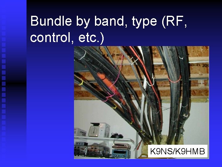 Bundle by band, type (RF, control, etc. ) K 9 NS/K 9 HMB 