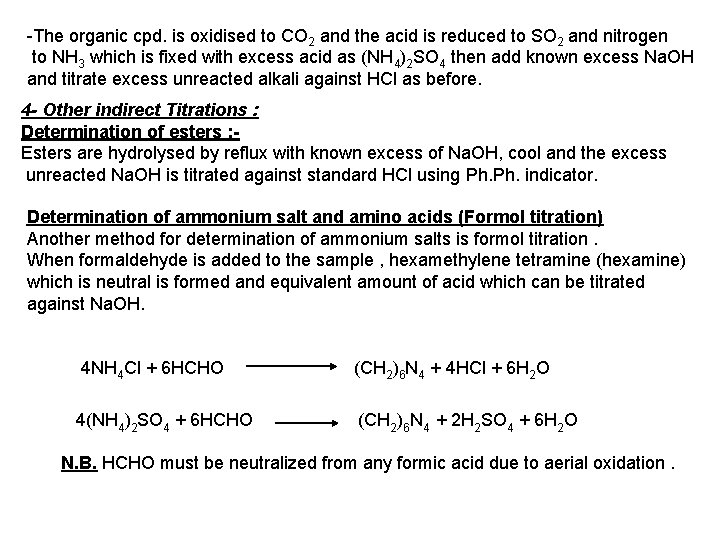 -The organic cpd. is oxidised to CO 2 and the acid is reduced to