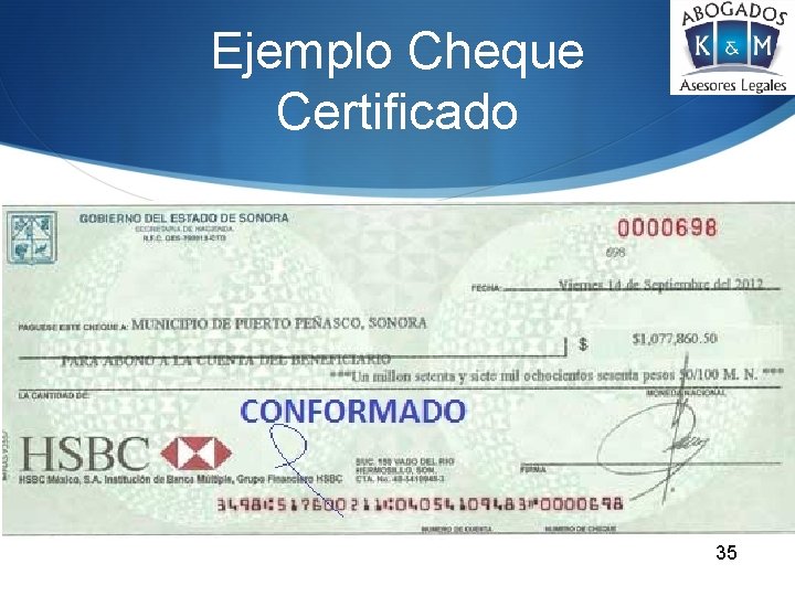 Ejemplo Cheque Certificado 35 
