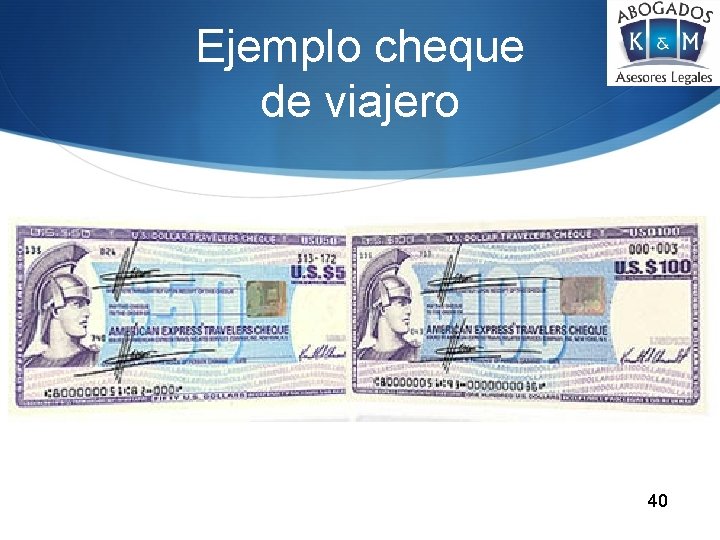 Ejemplo cheque de viajero 40 