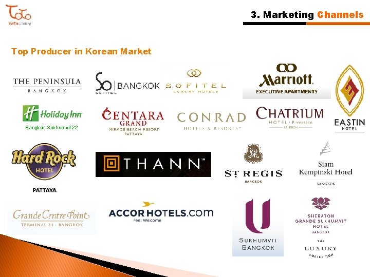 3. Marketing Channels Top Producer in Korean Market Bangkok Sukhumvit 22 