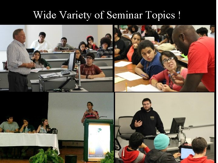 Wide Variety of Seminar Topics ! 