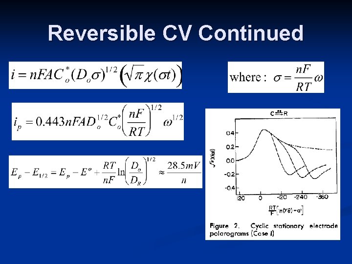 Reversible CV Continued 