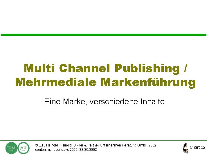 Multi Channel Publishing / Mehrmediale Markenführung Eine Marke, verschiedene Inhalte © E. F. Heinold,